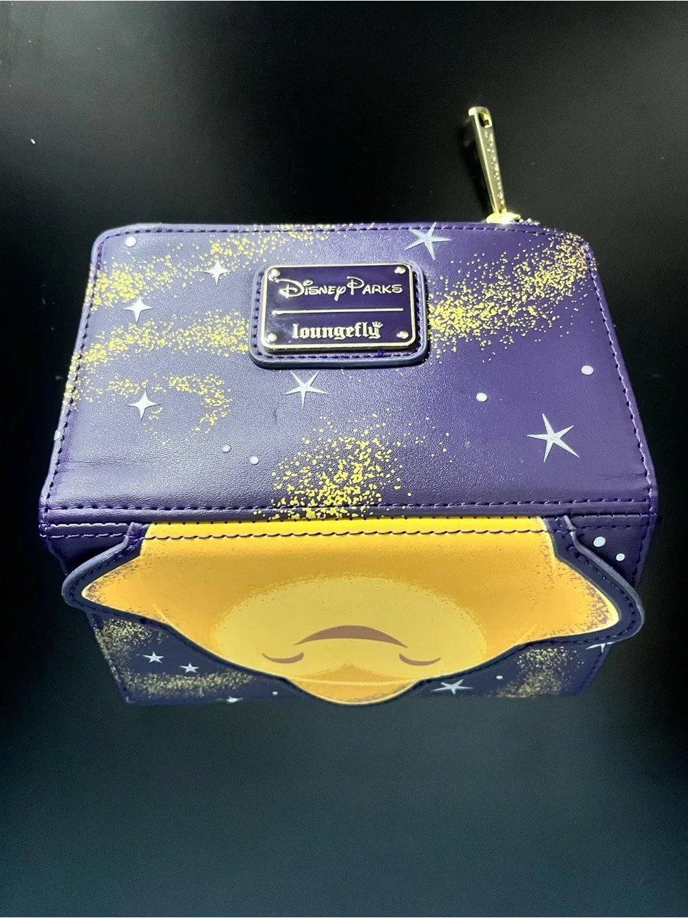 Loungefly Purple Wallet with Gold Starburst Accents